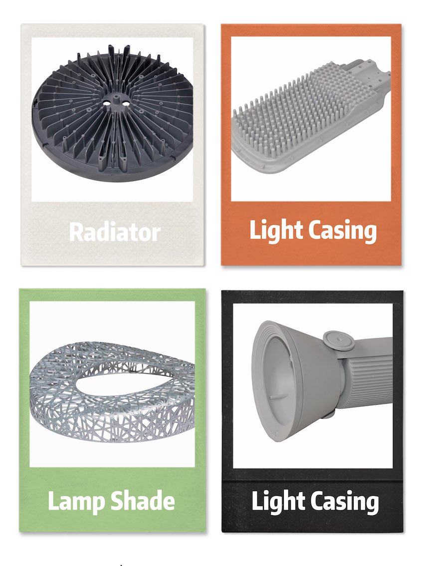aluminum lighting components by DAYE